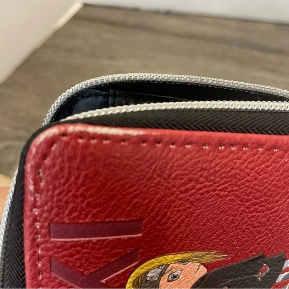 Red Akatsuki Anime Wallet Naruto itachi Tobi. Clouds. Pre-owned - Picture 6 of 9